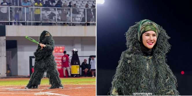 Gagal Serem, Ini Deretan Potret Zaskia Adya Mecca Cosplay Jadi Manusia Rumput saat Main Softball yang Disebut Netizen Tetap Cantik