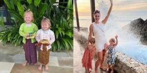 8 Momen Marissa Nasution dan Keluarga Kecilnya Liburan ke Bali, Ajak Anak Main ke Alam Pakai Kebaya!