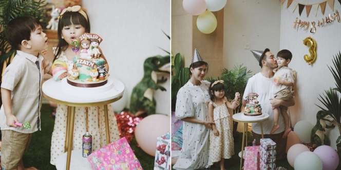Gemesin Banget! Ini Potret Perayaan Ulang Tahun ke-3 Zayn dan Zunaira Anak Kembar Syahnaz dan Jeje Govinda