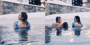 Deretan Potret Gisella Anastasia Berendam di Kolam Air Panas Swiss Bareng Gading dan Gempi, So Sweet!