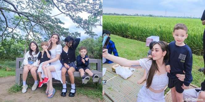  Insecure dengan Status Janda 4 Anak, Ini Deretan Potret Celine Evangelista Bareng Buah Hatinya 