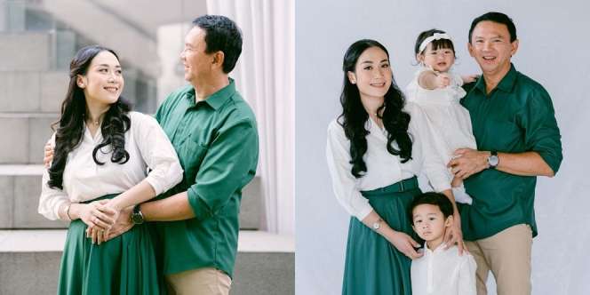 Serba Putih dan Hijau, Ini Deretan Potret Keluarga Kecil Ahok dan Puput Nastiti Devi yang Harmonis
