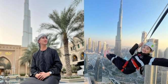 Liburan ke Dubai, Ini Deretan Selebriti yang Berpose di Depan Burj Khalifa 