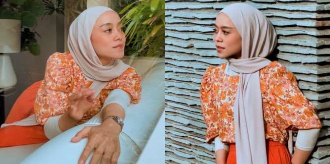 Jadi Sorotan, Ini Deretan Gaya Hijab Lesti Kejora yang Tampak Bagian Leher 