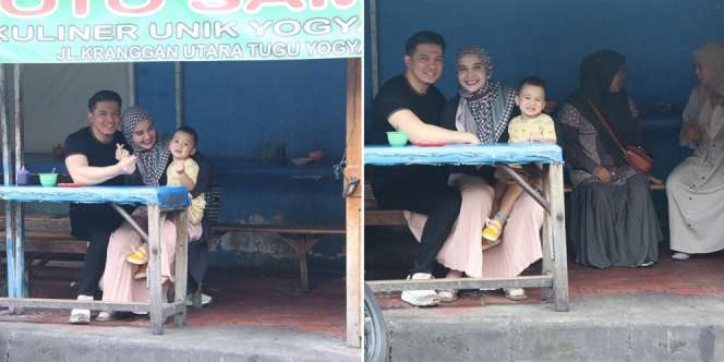Deretan Potret Keluarga Irwansyah dan Zaskia Sungkar Kulineran di Warung Soto Pinggir Jalan, Baby Ukkasya Lahap Banget