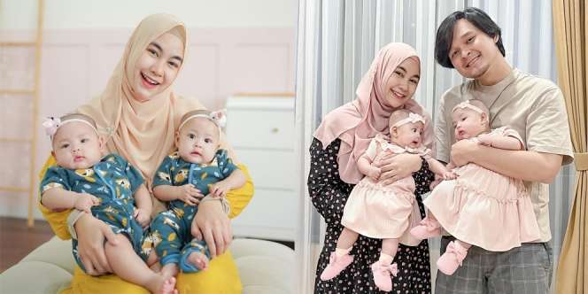 Sama-Sama Cantik dan Gemesin, Ini Potret Baby Alma dan Alsha Anak Anisa Rahma yang Selalu Pakai Baju Kembar