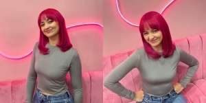 Pancarkan Aura Ceria, Ini 7 Potret Joanna Alexandra dengan Rambut Super Pink