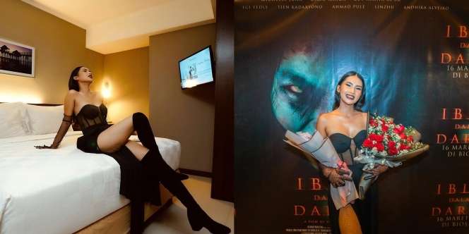 Serba Hitam dan Bernuansa Gothic, Ini 7 Potret Soraya Rasyid di Gala Premiere Film 'Iblis Dalam Darah'