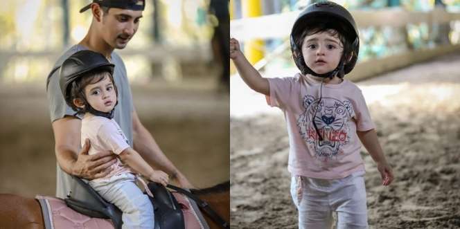 Deretan Gaya Kece Baby Guzel yang Mulai Belajar Berkuda, Cantik dan Gemesnya Kelewatan!