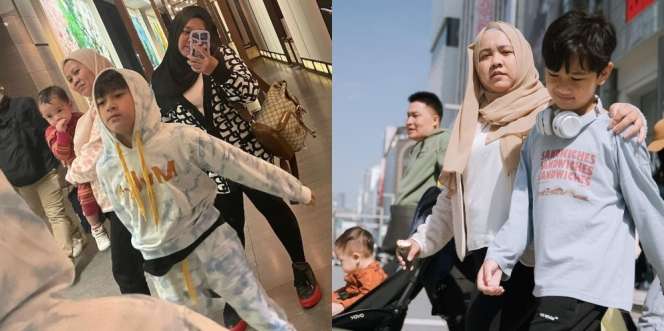 Gak Kalah Dari Sus Rini, Begini Kecenya Mbak Lala saat Dampingi Rafathar Selama Liburan ke Jepang