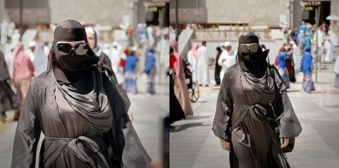 Awalnya Dipuji, Ini Potret Aurel Hermanysah yang Kini Banjir Kritikan saat Memakai Niqab Selama Umroh 