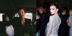 Harry Styles dan Emily Ratajkowski Terciduk Mesra-mesraan di Pinggir Jalan, Resmi Pacaran?