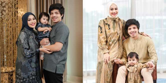 Keluarga Atta Aurel Jalani Pemotretan Busana Lebaran, Ameena Makin Gemes kayak Boneka!
