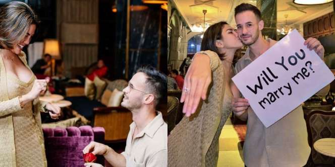 11 Momen Bahagia Nikita Mirzani Dilamar Sang Kekasih, Super Happy Pamer Cincin Berlian Besar!
