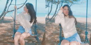 Disebut Cewek Estetik oleh Netizen, Ini Potret Cassandra Lee Main Ayunan di Pinggir Pantai