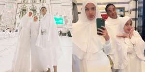 10 Momen Nia Ramadhani Umrah Bersama Suami dan Anak di Bulan Ramadan, Penampilannya saat Berhijab Bikin Salfok