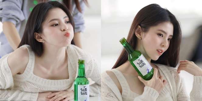 Cantiknya Unreal! Deretan BTS Han So Hee di Pemotretan Terbaru untuk Iklan Brand Soju Chum Churum Bikin Gemas Netizen
