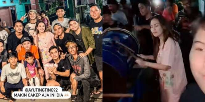 Kaya dan Terkenal, Ini Momen Ayu Ting Ting Ikut Keliling Kampung Bangunin Warga untuk Sahur