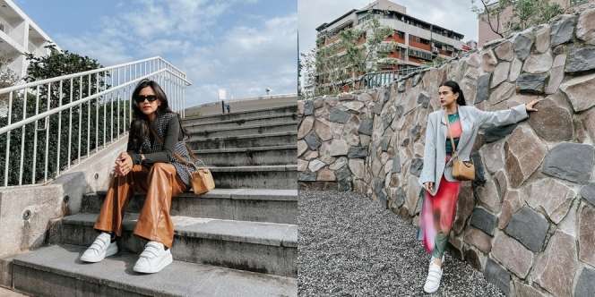 Gaya Kece Audi Marissa saat Pulang ke Kampung Halaman Suami di Taiwan, Ibu Anak Satu Rasa ABG Banget!