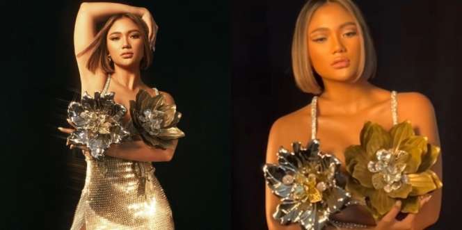  Glamor Bartabur Emas, Ini Pemotretan Terbaru Marion Jola yang Stunning Abis