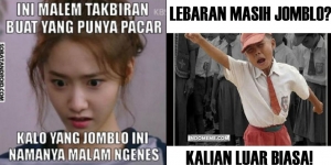 10 Meme Kocak Jomblo di Hari Lebaran, Cuma Bisa Elus Dada sampai Bolong