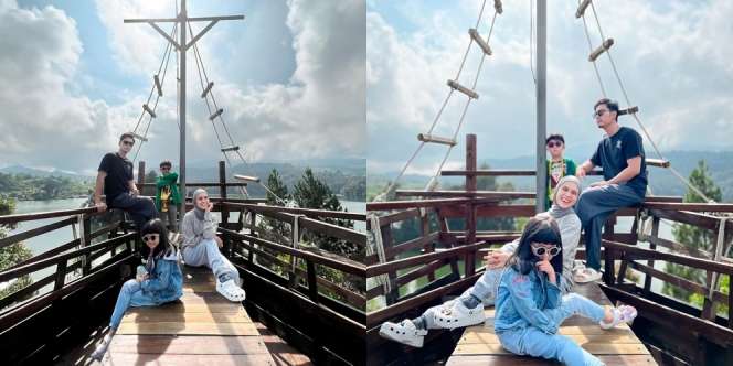 Potret Seru Liburan Keluarga Nycta Gina dan Rizky Kinos di Ciwidey, Pesona Sang Putri Disebut Bak Idol K-Pop