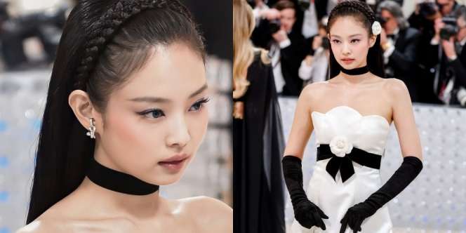 11 Potret Jennie BLACKPINK di Met Gala 2023, Penampilan Bernuansa Vintagenya Ramai Jadi Perbincangan