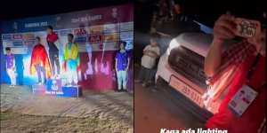 Nasib Ngenes Atlet Indonesia di SEA Games 2023, Naik Podium dengan Penerangan Lampu Mobil
