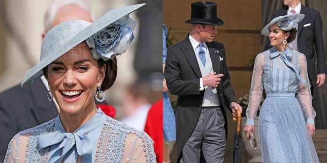 8 Potret Kate Middleton di Pesta Minum Teh Kerajaan Inggris, Tampil Anggun dengan Gaun Lama yang Dipakai Ulang