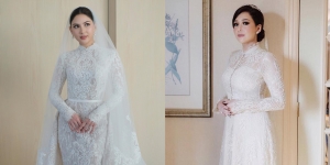 Anggun Banget, Ini 10 Artis yang Tampil Cantik dengan Gaun Tertutup saat Menikah