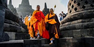 Perjuangan 32 Biksu Jalan Kaki dari Thailand ke Candi Borobudur Demi Ikuti Perayaan Waisak