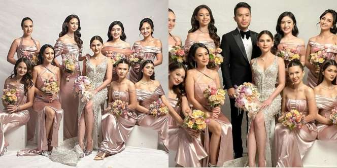 9 Potret Cantik Bridesmaid di Resepsi Pernikahan Jessica Mila, Enzy Storia dan Yuki Kato Curi Perhatian