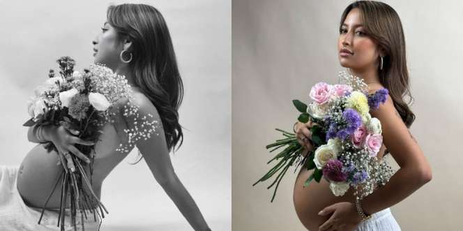 10 Potret Maternity Shoot Jennifer Coppen, Cantik Pamer Baby Bump Membuncit yang Super Gemes