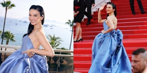 Bak Cinderella, Potret Raline Shah Pakai Ball Gown Icy-Blue di Cannes Film Festival 2023 Biru Bikin Terpana Netizen