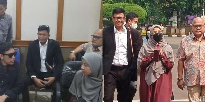 Potret Desta dan Natasha Rizky Datang ke Sidang Pertama Barengan, Kompak dan Minta Doa Terbaik
