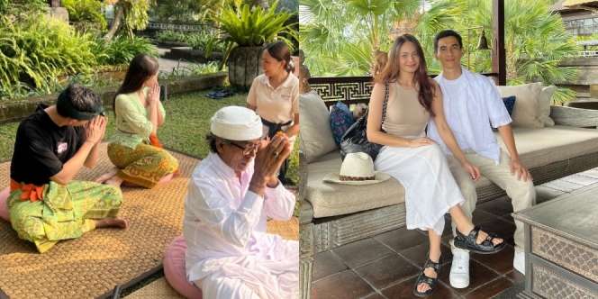 Momen Honeymoon Enzy Storia dan Molen Kasetra di Bali, Kocak Sampai Jungkir Balik di Taman