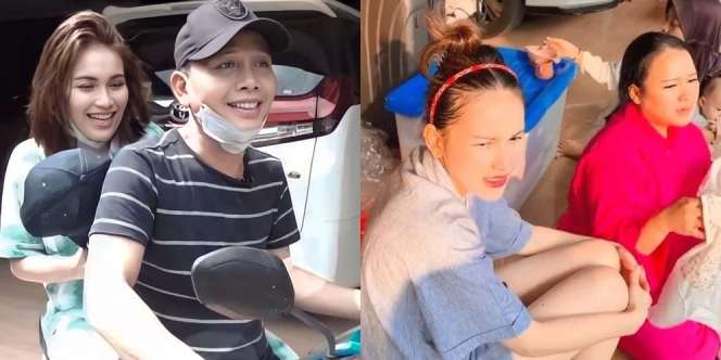 Ke Pasar Naik Motor, Potret Kesederhanaan Ayu Ting Ting Banjir Pujian 
