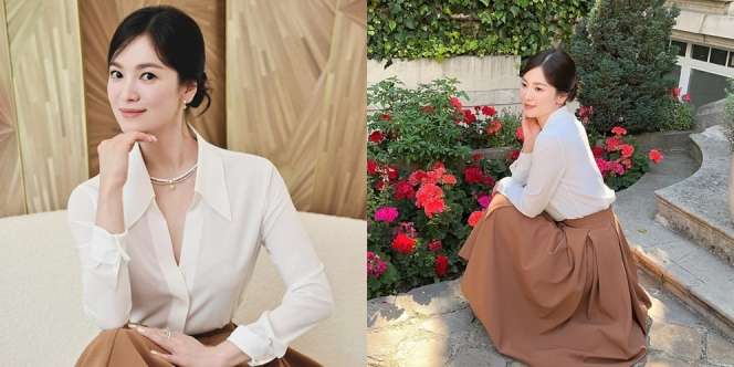 Manis Banget Serasa Gula, Song Hye Kyo Tampil Cantik dengan Senyum Menenangkan di Potret Terbaru