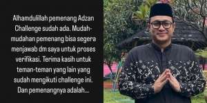 Gilang Dirga Rutin Adakan Lomba Adzan di Instagramnya, Ternyata Sampai Ada Dua Kategori!