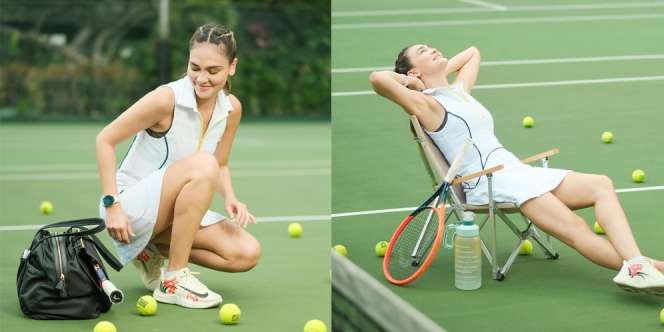 Deretan Potret Luna Maya di Lapangan Tenis, Postur Tubuhnya Udah kayak Atlet Beneran!