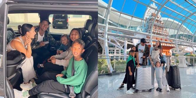 Potret Seru Jennifer dan Irfan Bachdim Boyong 4 Anak Liburan ke Inggris