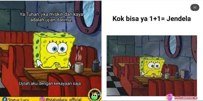 Deretan Meme Lamunan saat Nongkrong Sendiri di Kafe, Mau Ngopi Santai Aja Pikirannya Kemana-Kemana Deh!