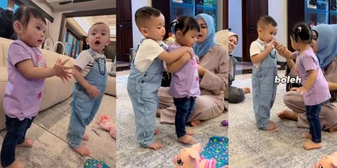 13 Potret Playdate Ameena dengan Rayyanza, Gemas Aktifnya Cipung Sampai Bikin Salting Loh!