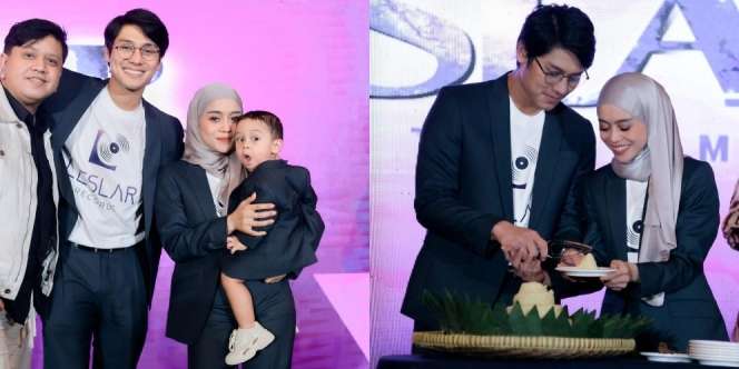 Nangis Lihat Rizky Billar Nyanyi Lagi, Ini Potret Kompak Lesti Kejora dan Suami di Peluncuran Label Musik Baru