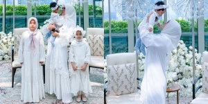 10 Pesona Wika Salim saat Manggung di Candi Prambanan, Tampil dengan Dress Putih Backless