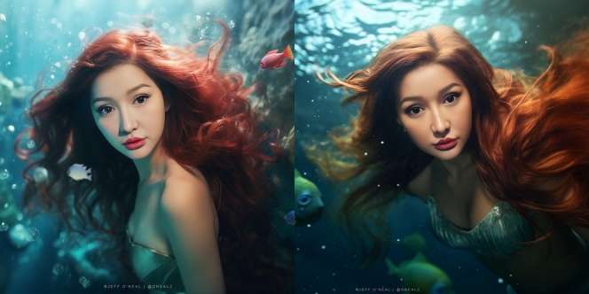 6 Potret Lucinta Luna Cosplay Ariel Mermaid, Cocok Nggak nih?