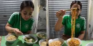 Deretan Potret Nagita Slavina Makan Bakmi di Kaki Lima, Satu Mangkuk Mana Cukup?!