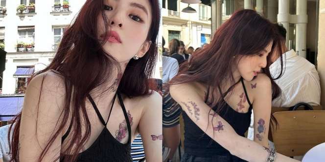 Potret Han So Hee Pamer Tato saat di Paris, Bikin Fans Makin Meleleh