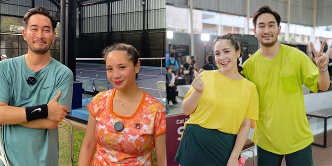 Jadi Partner Tenis yang Dijuluki Team Sabar, Ini 10 Potret Kompak Nagita Slavina dan Jeje Govinda