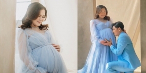 9 Potret Maternity Shoot Masayu Clara di Kehamilan Anak Kembar, Baby Bump-nya Makin Besar!